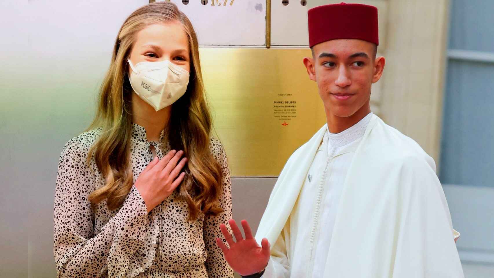 La princesa Leonor y el príncipe Moulay Hassan de Marruecos en un fotomontaje de El Español.