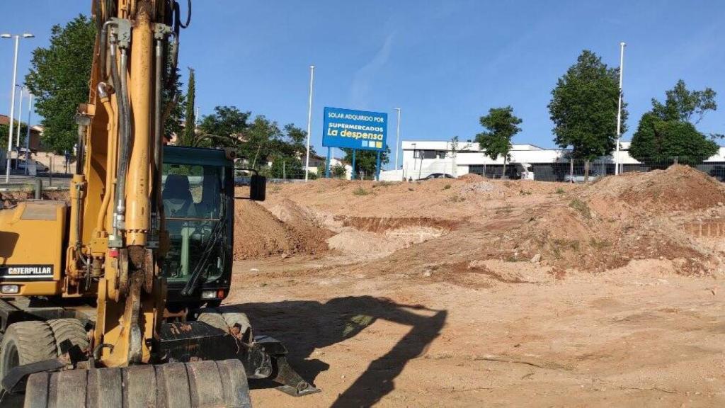 Obras de La Despensa en la urbanización la Legua en Toledo (Foto: Toletho en Twitter)