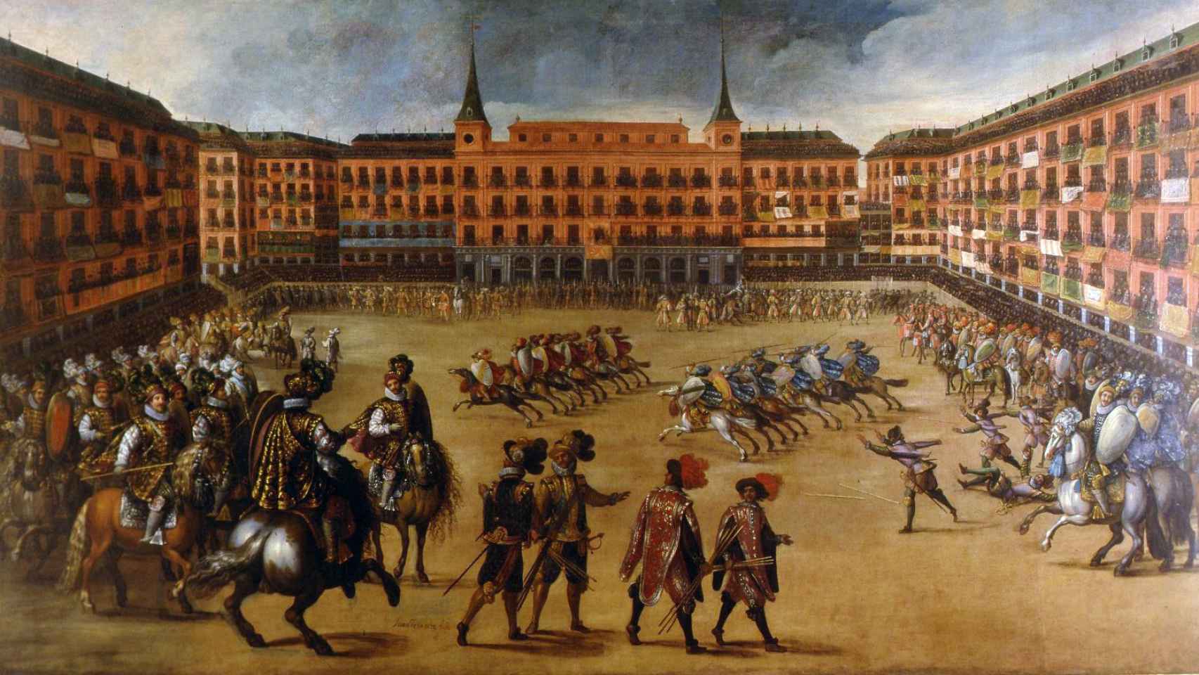 Fiestas en la Plaza Mayor de Madrid (Juan de la Corte, 1623)