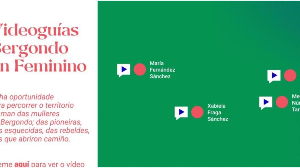 El programa ‘Bergondo en feminino’ da el salto virtual con nueve videoguías