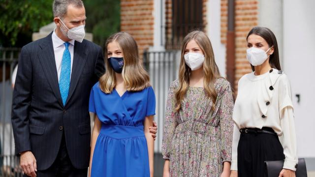 La Familia Real en la confirmación de la princesa de Asturias.