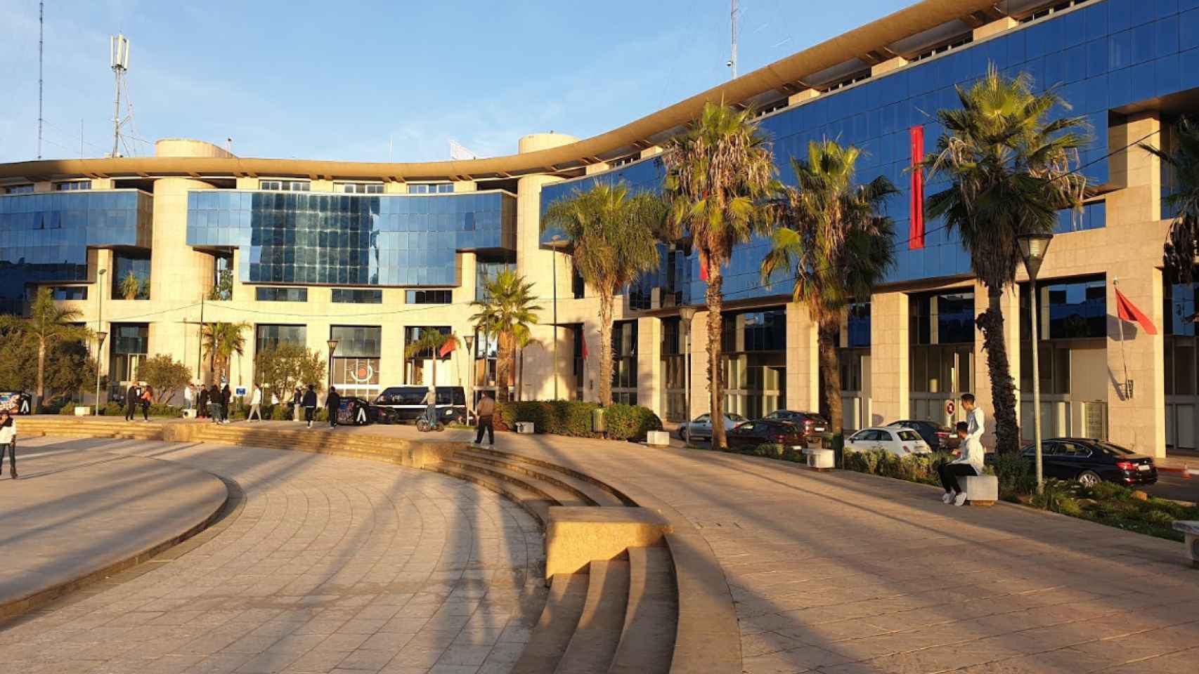 Fachada del Riad Business Center, sede de la Delegación de la UE en Rabat.