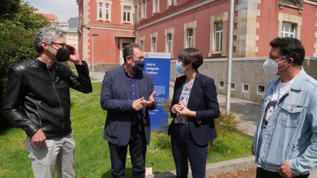 Ana Pontón en el Campus de Ferrol.