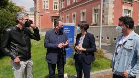 Ana Pontón en el Campus de Ferrol.