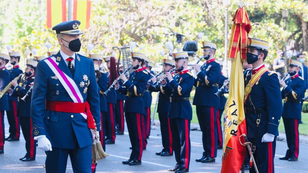 Felipe VI, este sábado en el Día de las Fuerzas Armadas.