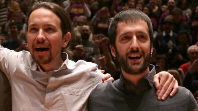 Pablo Iglesias y Juanma del Olmo.