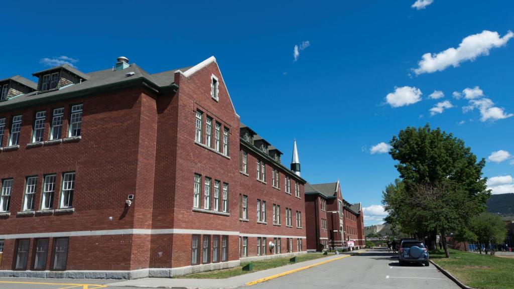 La  antigua residencia escolar de Kamloops, en la actualidad.