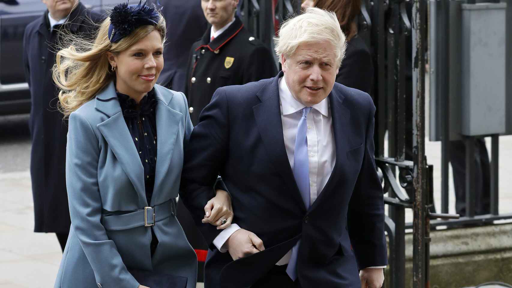 Boris Johnson y Carrie Symonds en una imagen de archivo.