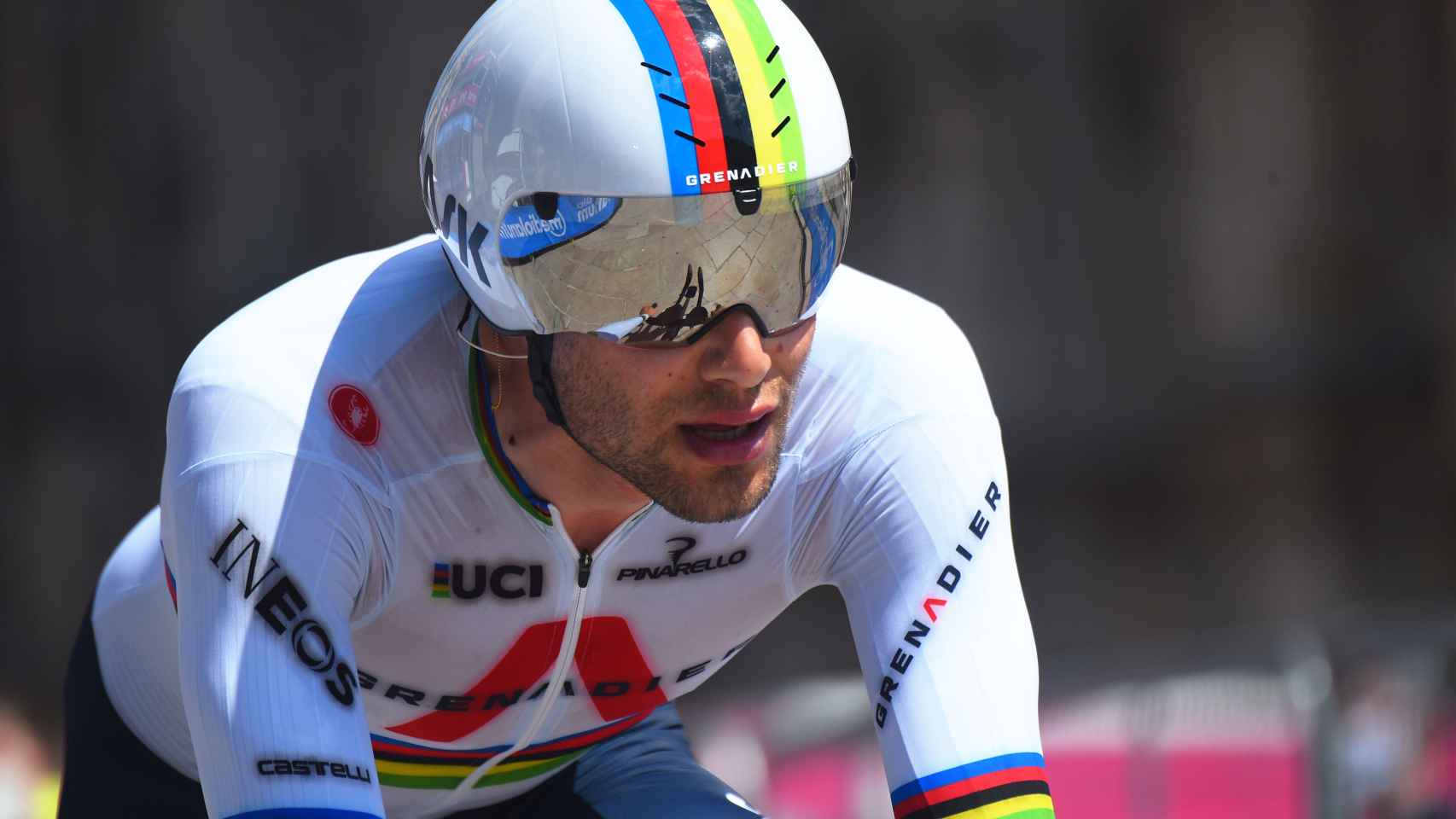 Filippo Gana en la CRI final del Giro de Italia 2021
