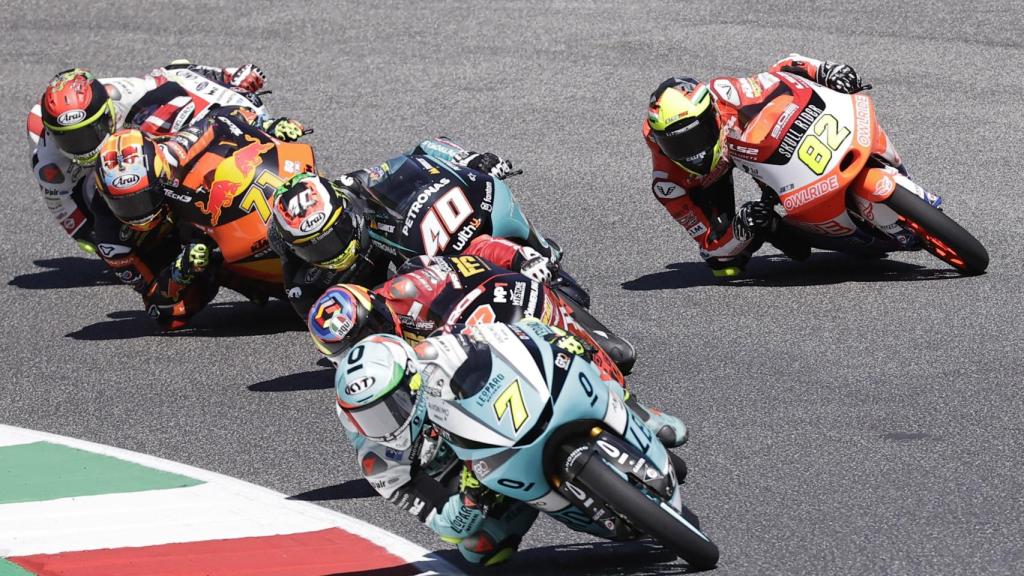 Denis Foggia, durante la carrera de Mugello de Moto3