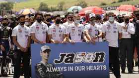 El homenaje a Jason Dupasquier durante el Gran Premio de Italia de 2021