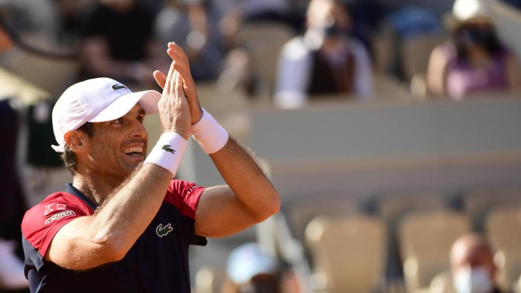 Andújar, tras ganar a Thiem en Roland Garros.