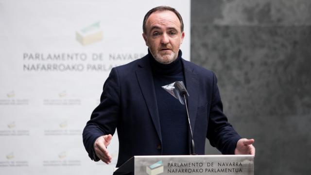 El portavoz de Navarra Suma y presidente de UPN, Javier Esparza.