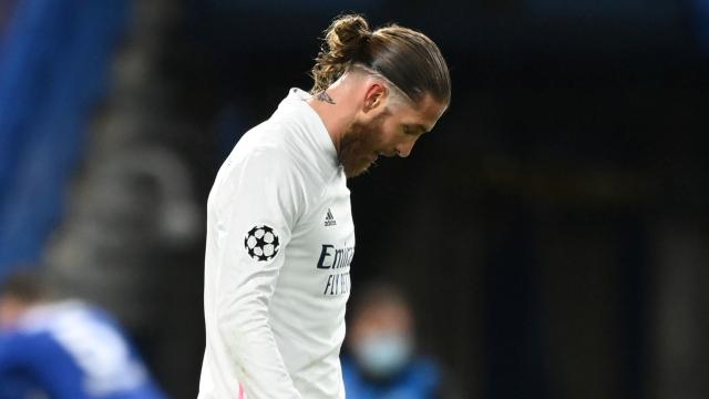 Sergio Ramos, durante un partido de esta temporada con el Real Madrid