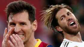 Leo Messi y Sergio Ramos, en un fotomontaje