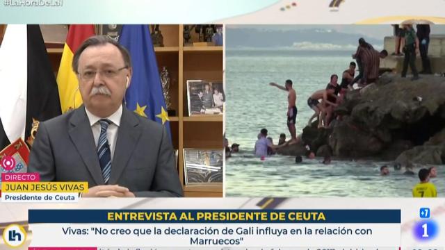 Juan Jesús Vivas, presidente de Ceuta, en TVE.