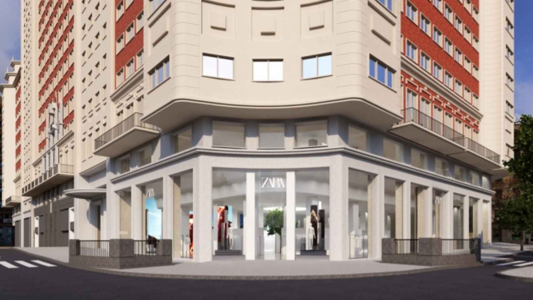 Recreación de la tienda de Zara en el Edificio España.