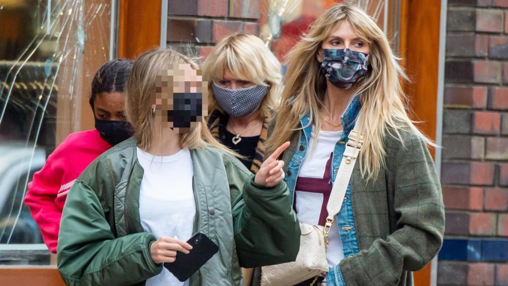 Heidi Klum y su hija Leni en Nueva York