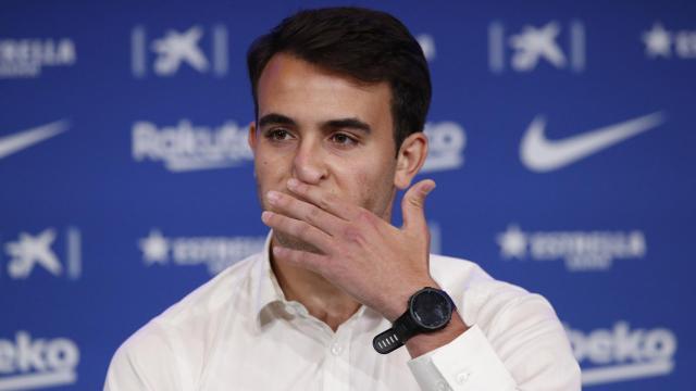 Eric García, durante su presentación como jugador del FC Barcelona