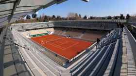 Una vista de la nueva pista Simonne Mathieu en las instalaciones de Roland Garros de París