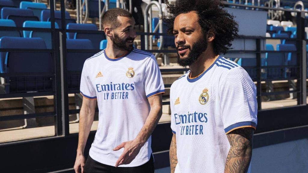 Marcelo, con la nueva equipación del Real Madrid