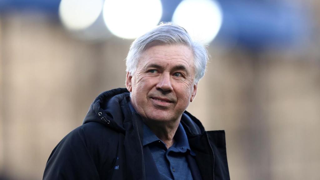 Carlo Ancelotti, durante un partido con el Everton