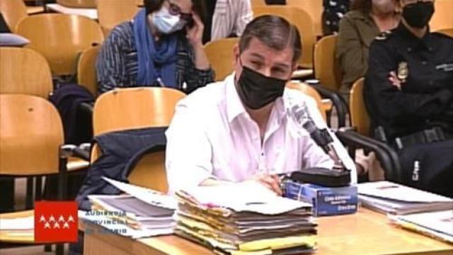 El 'Rey del Cachopo', durante un momento del juicio.