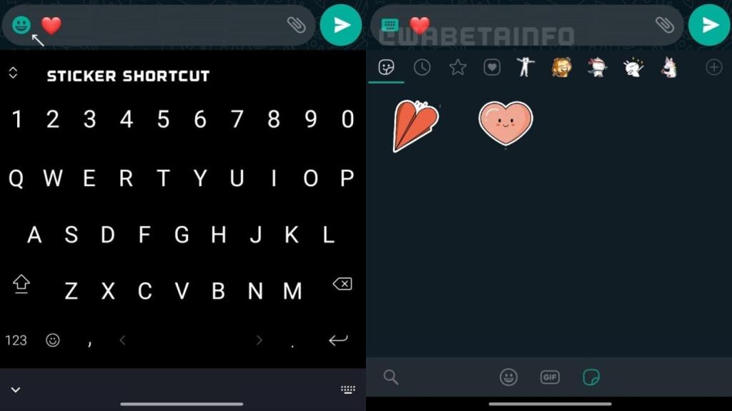 WhatsApp atajo de stickers