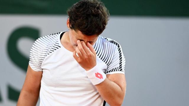 Carla, tras perder ante Stephens en Roland Garros.