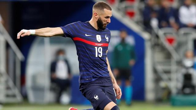 Karim Benzema, en un partido de la selección de Francia