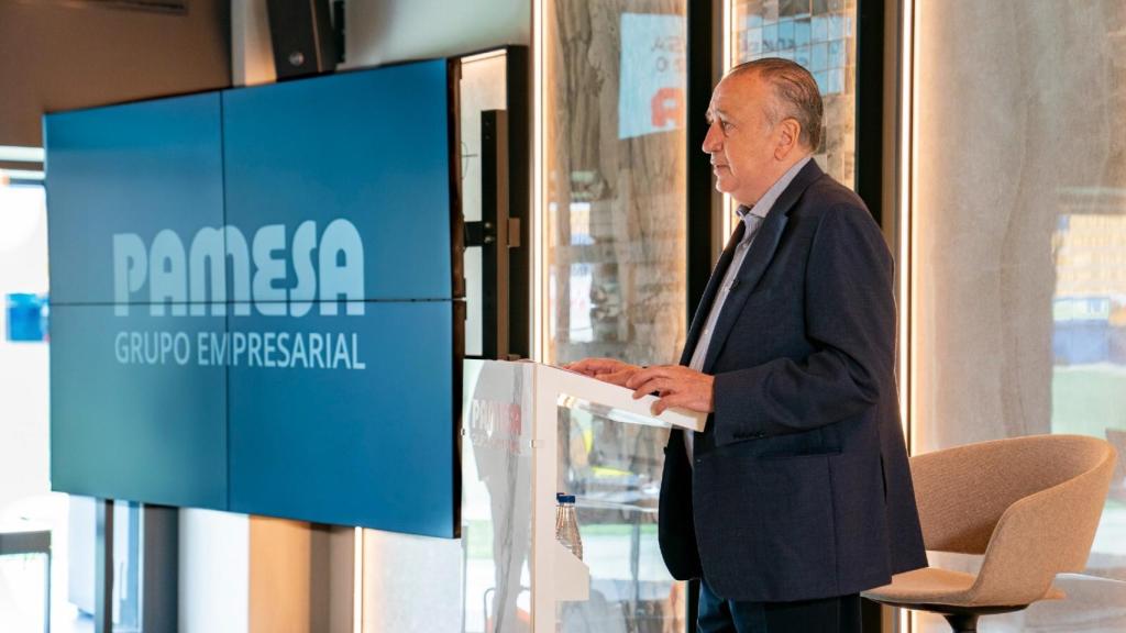 Fernando Roig, durante la presentación de los resultados de Pamesa correspondientes al ejercicio 2020. EE