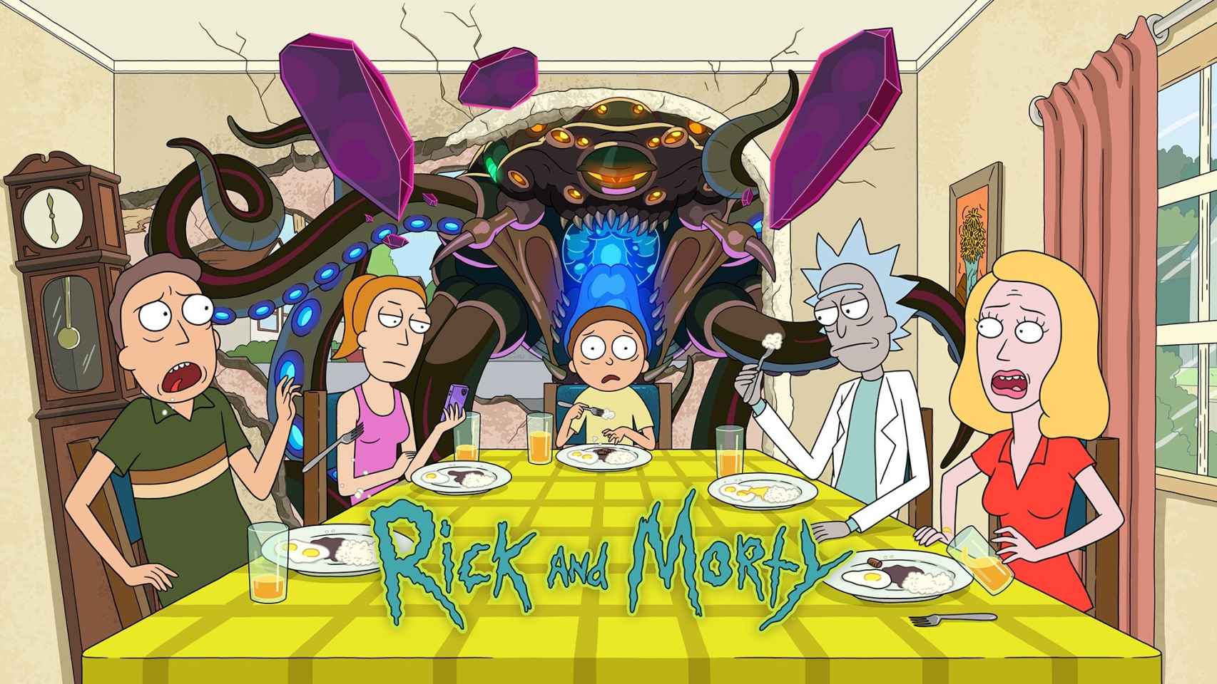 Cartel de la temporada 5 de 'Rick y Morty'.