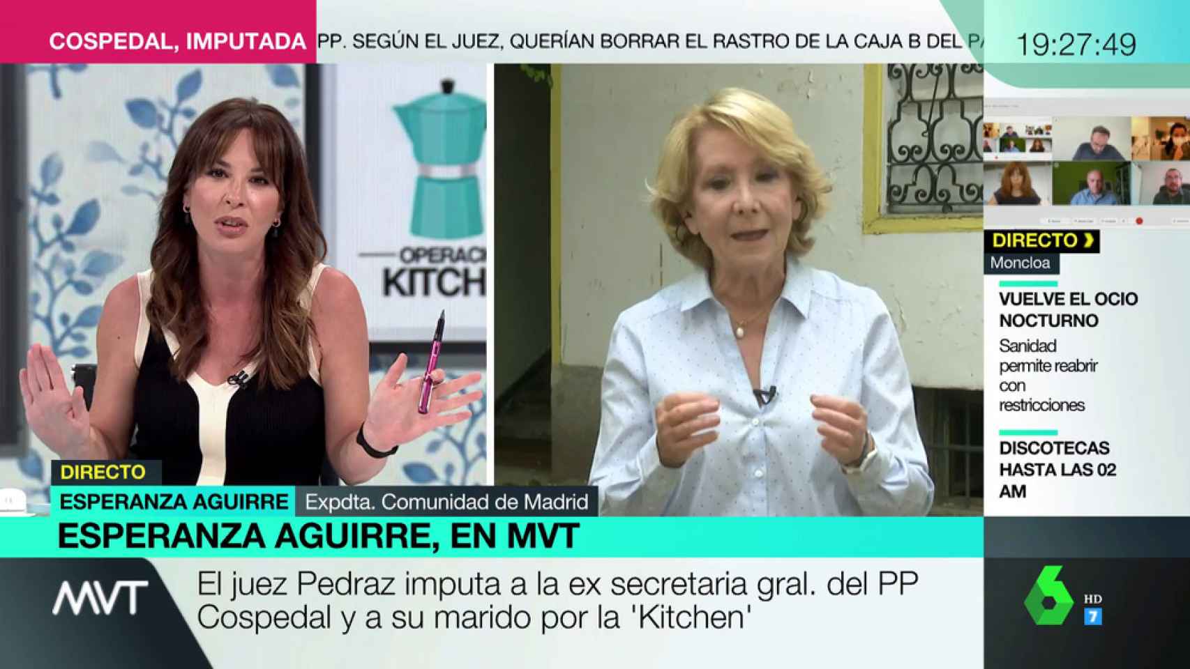 Mamen Mendizábal ha vuelto a protagonizar una tensa entrevista con Esperanza Aguirre.