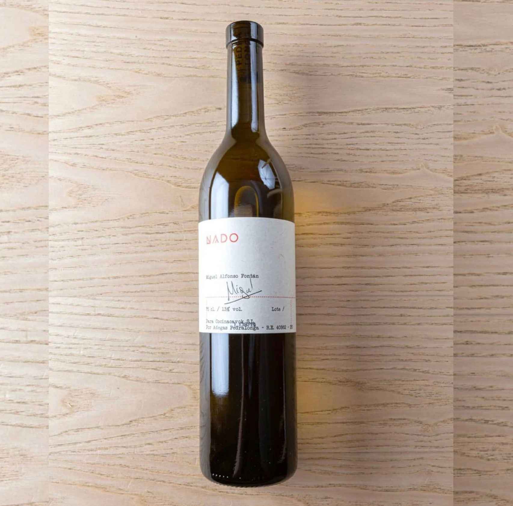 Uno de los vinos 'personalizados' de NaDo.
