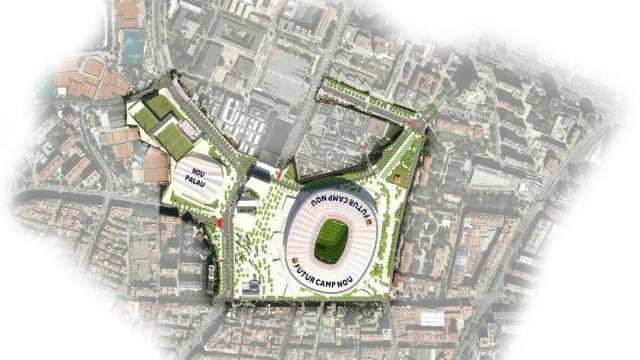 Los terrenos que utilizará el Barcelona para el nuevo Espai Barça
