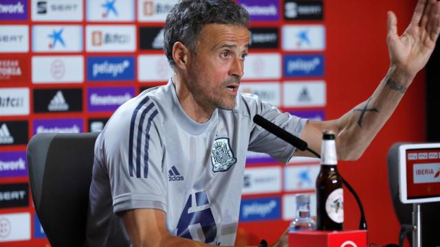 Luis Enrique en rueda de prensa