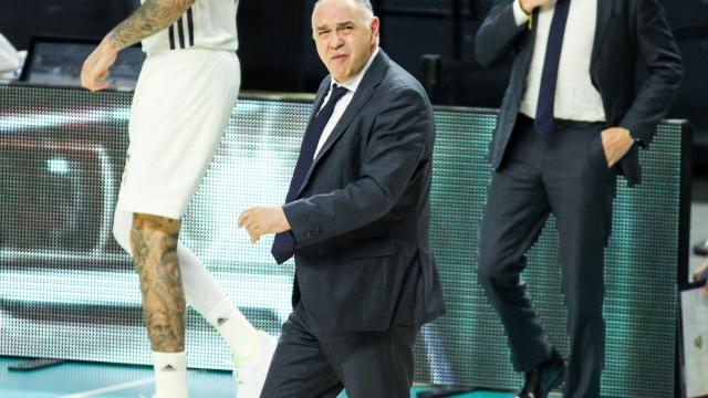 Pablo Laso, durante un partido del Real Madrid