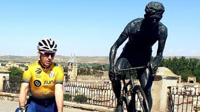 Adolfo Sánchez recorre 530 kilómetros en bici. Foto: Ayuntamiento de Torrijos