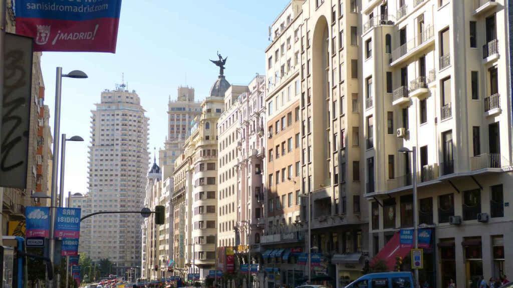 Imagen de la Gran Vía madrileña.