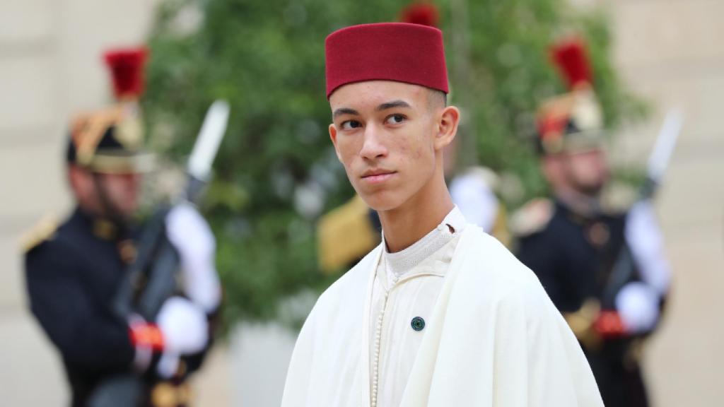 Moulay Hassan, durante un acto en París.