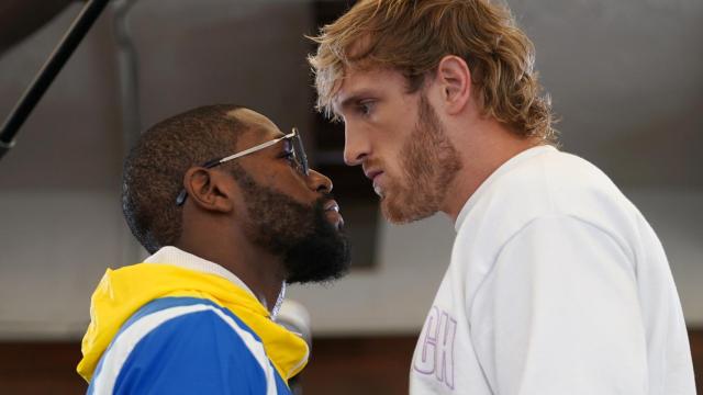 Mayweather y Logan Paul, cara a cara