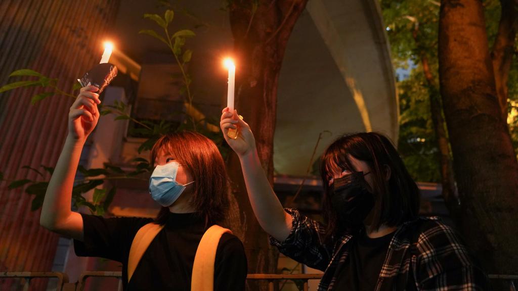 Protestas por el aniversario de Tiananmén.