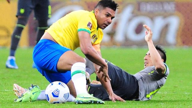 Casemiro, con la selección de Brasil