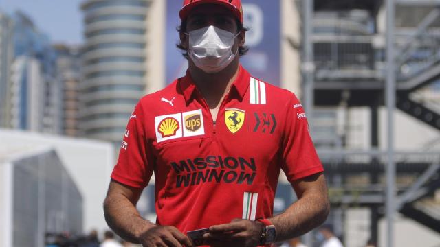 Carlos Sainz en el Gran Premio de Bakú