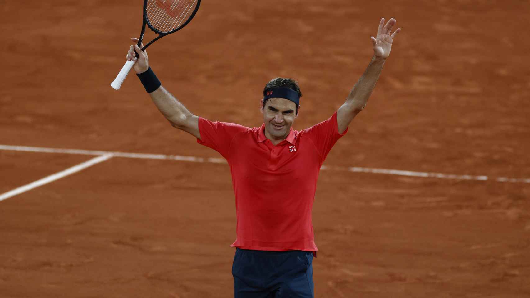 Federer, tras ganar a Koepfer en Roland Garros.