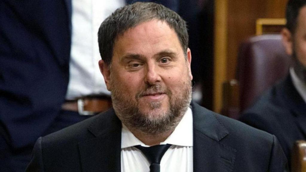 Oriol Junqueras, líder de ERC, en el Congreso de los Diputados.