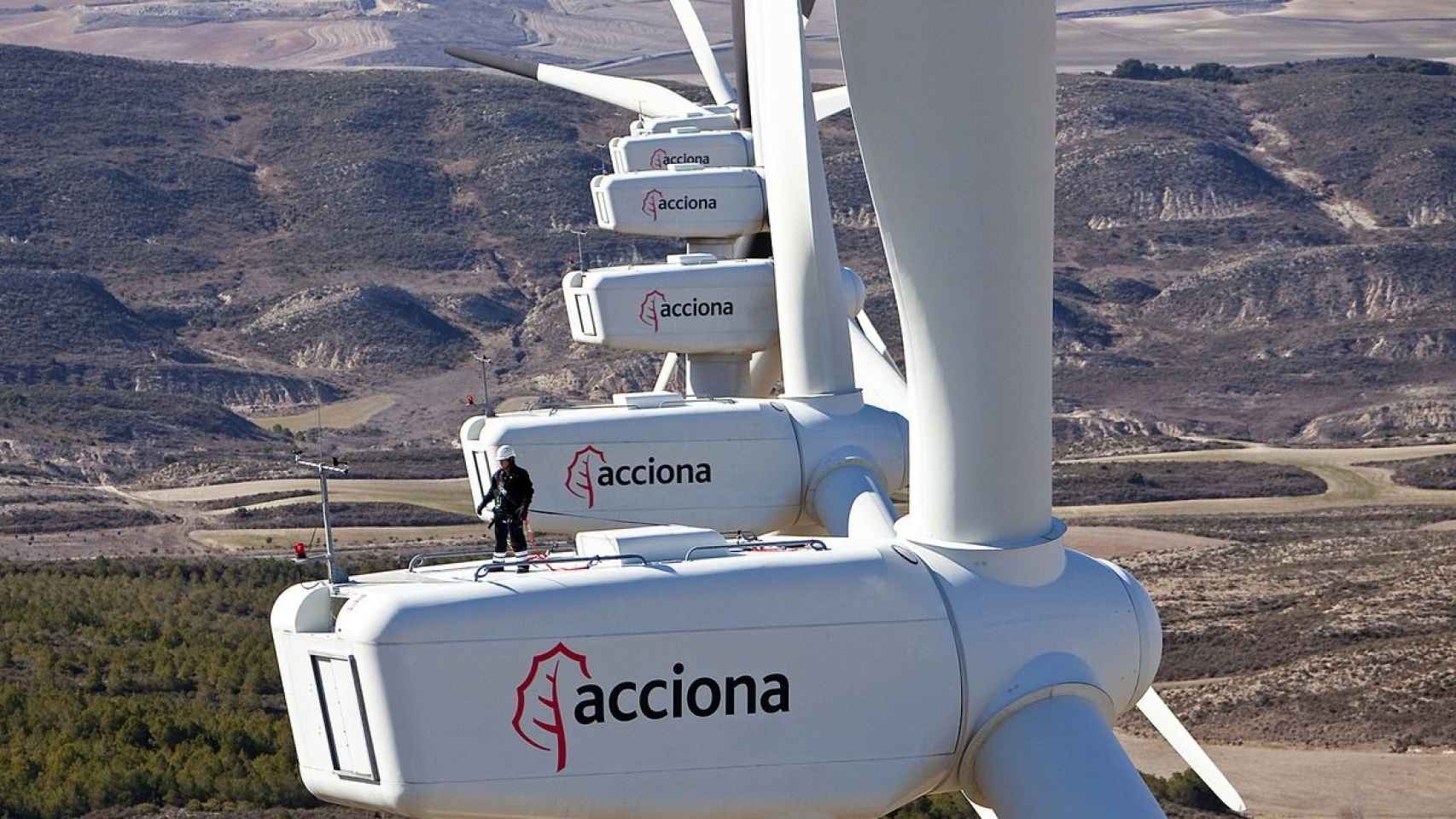 Aerogeneradores de Acciona Energía.