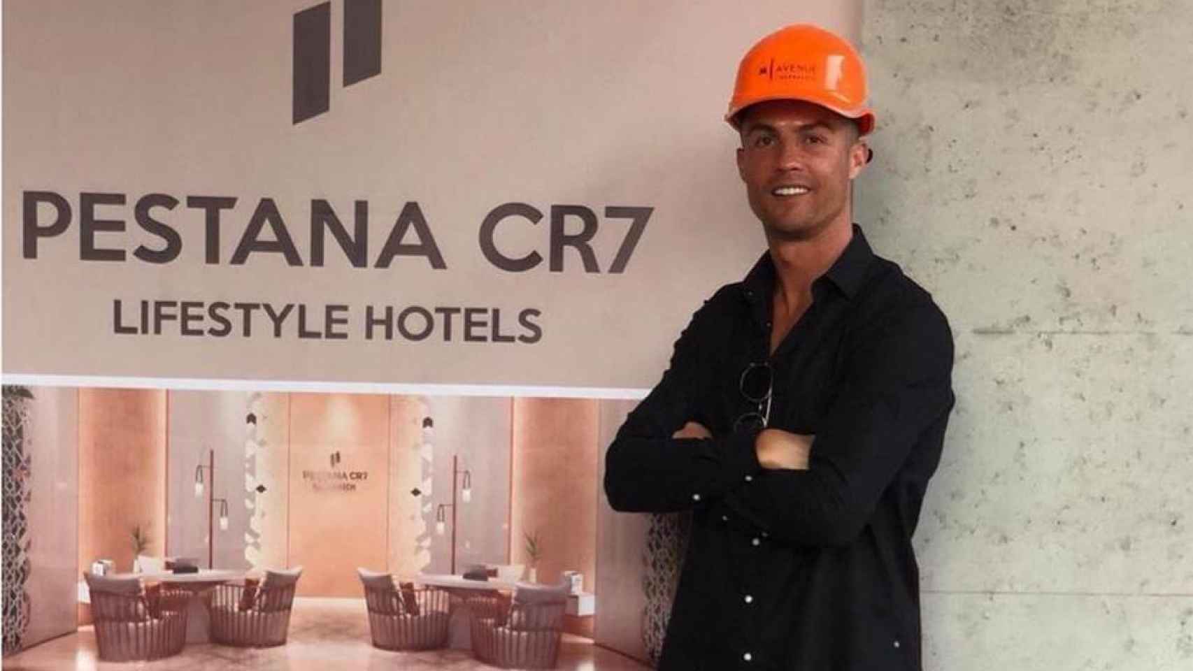 El jugador Cristiano Ronaldo, en uno de sus hoteles Pestana CR7