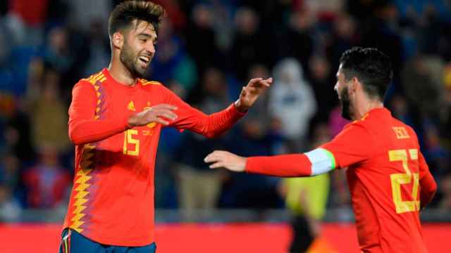 Brais Méndez en su debut con la selección española