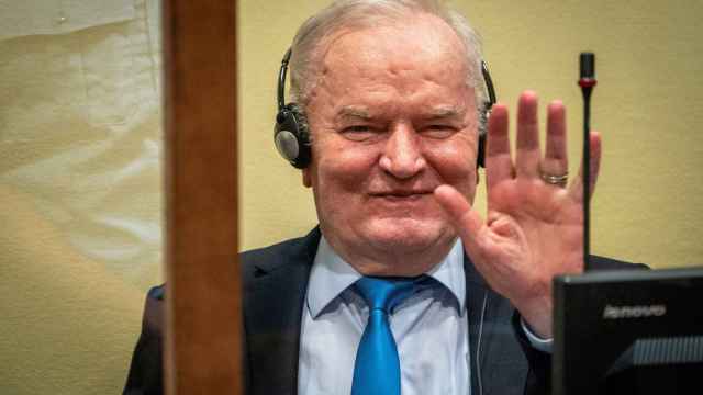 Ratko Mladic durante su comparecencia en el Tribunal de La Haya.